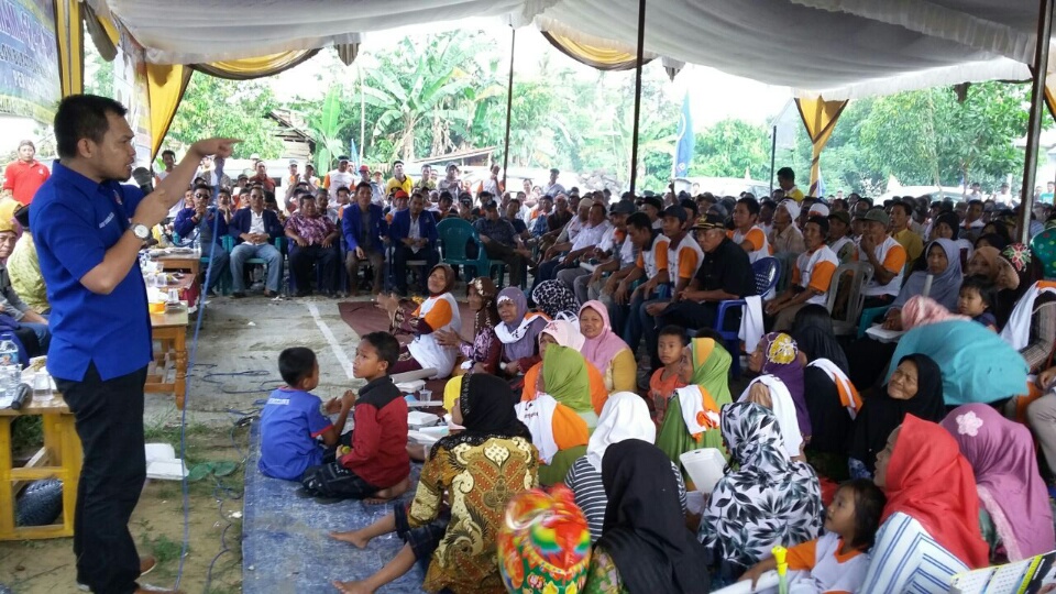 (FOTO) Anggota DPRD asal Nasdem Jurkam Cabup Khamamik di Way Serdang