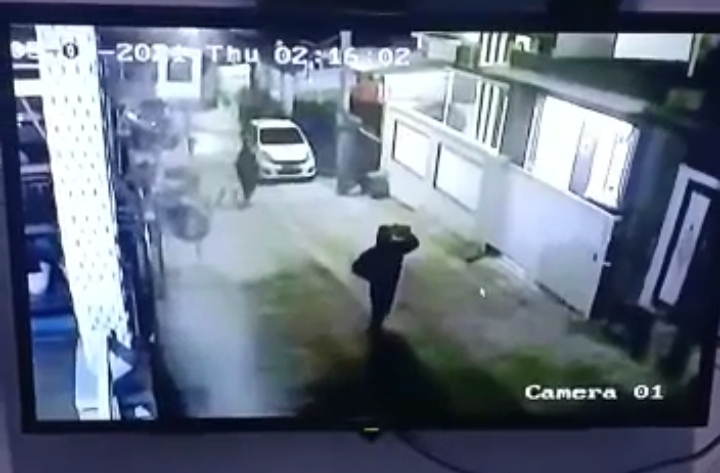 Satpam Tak Ada, Kawanan Pencuri Gasak 2 Motor di Vila Pinang Jaya Bandar Lampung