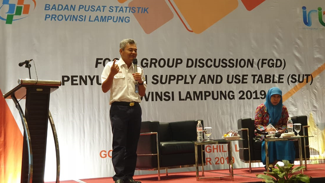 Deputy EVP PT KAI Divre IV Tanjungkarang Jadi Narasumber Tunggal dalam FGD BPS 2019