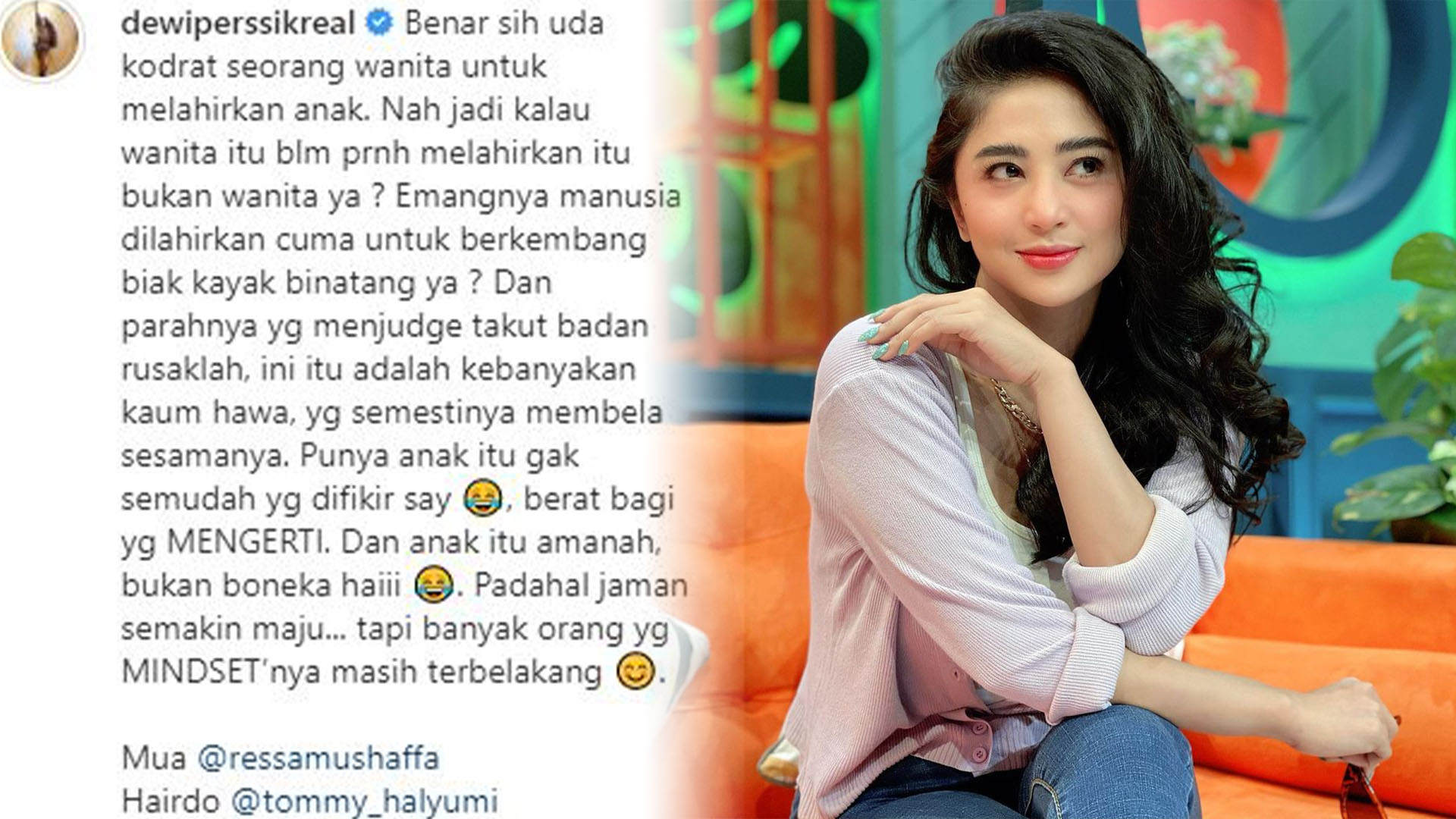 Dewi Perssik Geram Dituding Tak Mau Hamil hingga Takut Badan Rusak