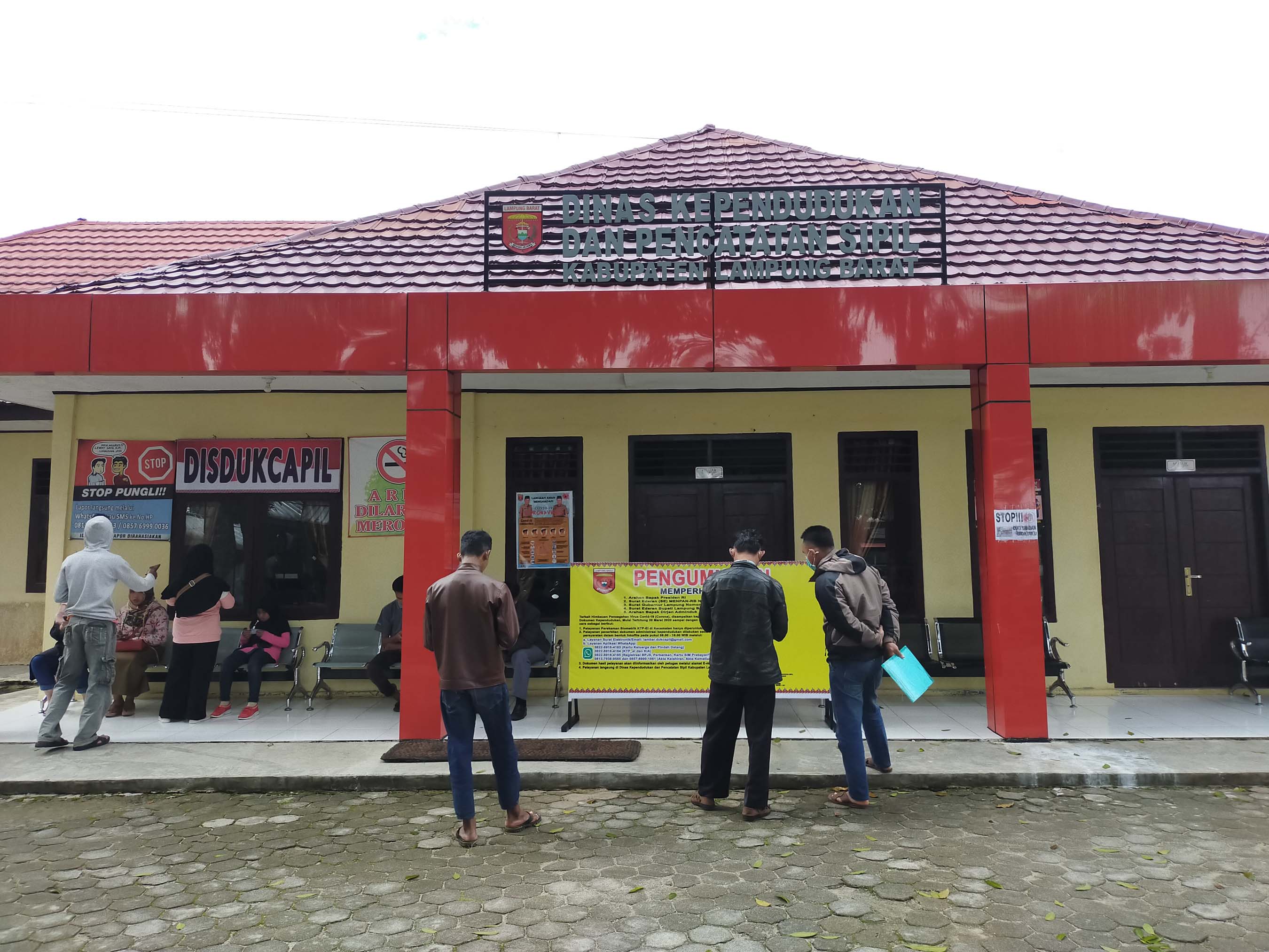 Antisipasi Virus Corona, Disdukcapil Lambar Buka Pelayanan via Online Mulai Hari Ini