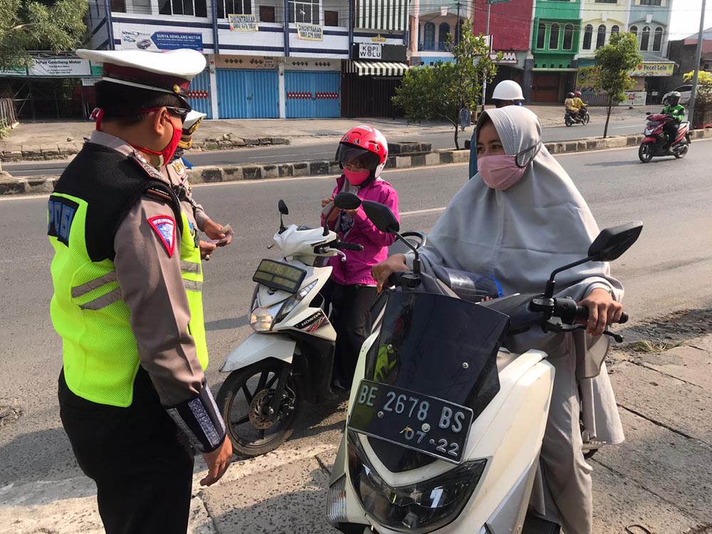 14 Hari Ops Patuh Krakatau, Ditlantas Polda Lampung hanya Layangkan 13 Tilang