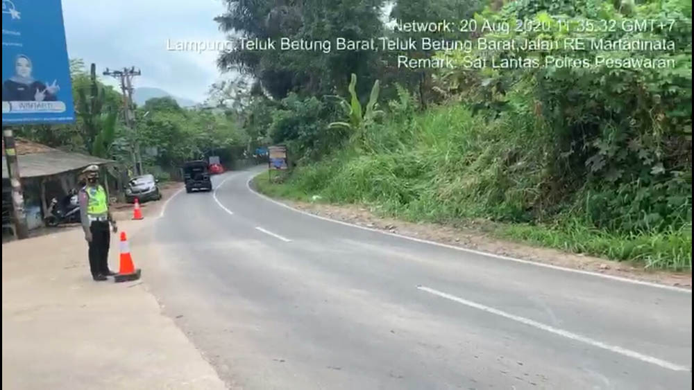 Urai Kemacetan, Ditlantas Polda Lampung Turunkan Personel di Sepanjang Jalur Objek Wisata