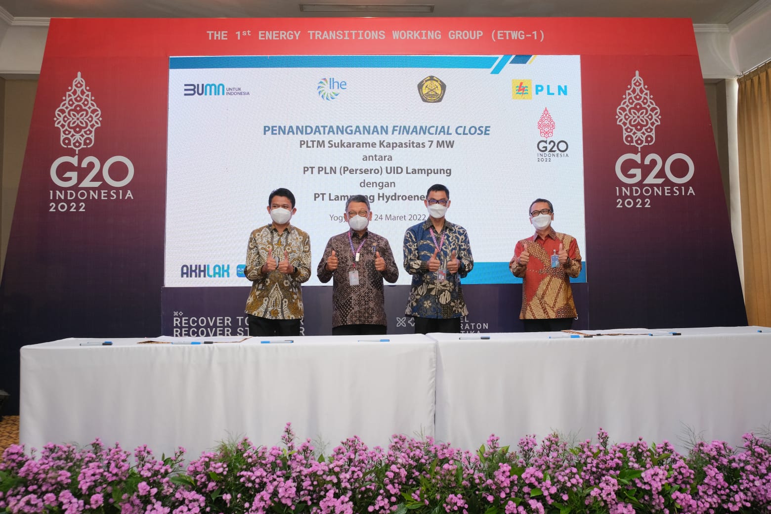 Acara ETWG, PLN Tambah 2 Pembangkit EBT di Lampung untuk Dongkrak Bauran Energi Bersih