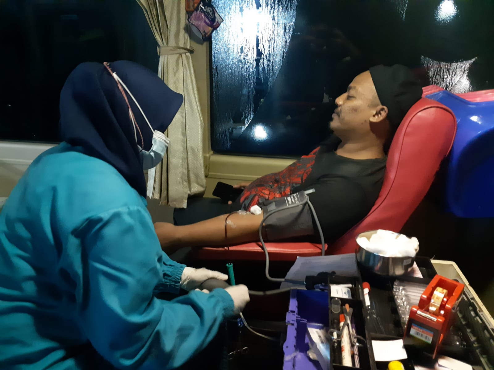 Warga Tejosari Metro Kolaborasi dengan PMI Gelar Donor Darah