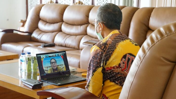 Jalin Sinergitas, Rektor Unila Prof Karomani Terima Audiensi Rektor Itera via Daring