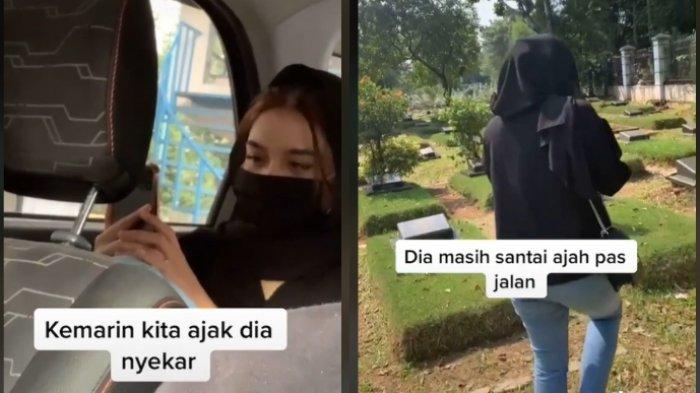 Wanita Nangis saat Datang ke Makam Mantan, Faktanya Nyesek