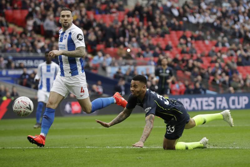 Hasil Semifinal Piala FA - Man City vs Brighton, Gol Tunggal Gabriel Jesus Bawa Citizen ke Final