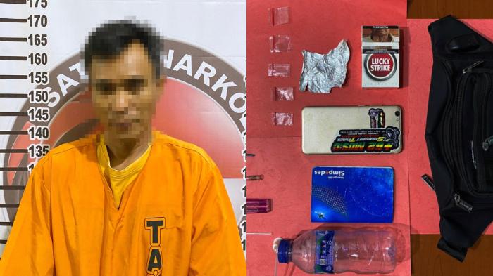 Gasak Narkoba di Tri Mukti Jaya, Polres Tulang Bawang Tangkap Pria 41 Tahun