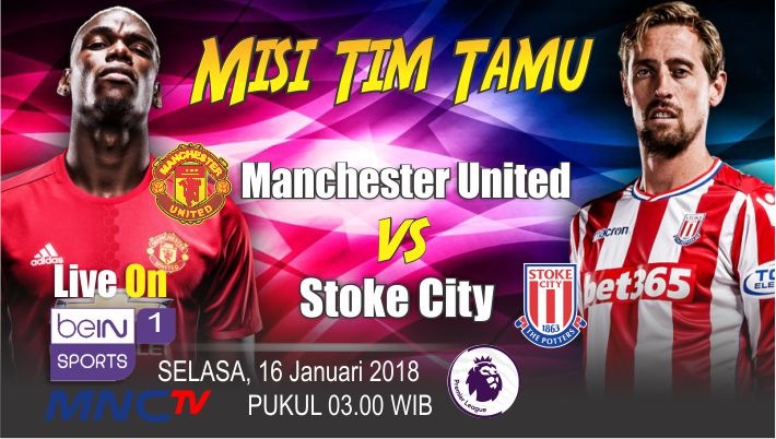(GRAFIS) Data dan Fakta Jelang Pertandingan Liga Inggris Manchester United Vs Stoke City