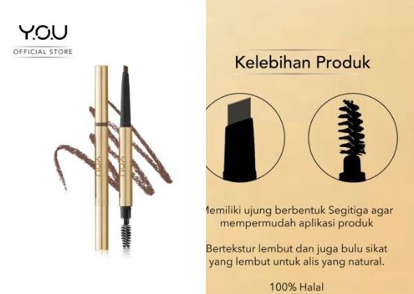 Harga YOU The Gold One Perfect Dual Brow Matic, Simak Promo Shopee 2021