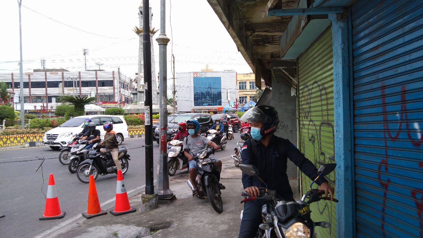 Hari Kedua PPKM Darurat di Bandar Lampung, Banyak Pengendara Langgar Penyekatan