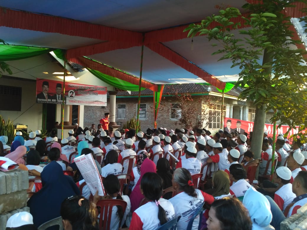 Masyarakat Waway Karya Lampung Timur Antusias Sambut Sahabat Herman HN