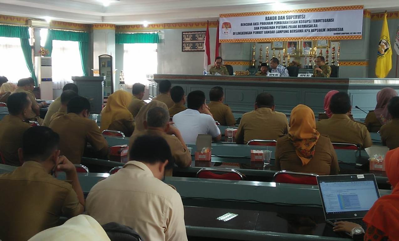 Wali Kota Optimis Bisa Melebihi Target, Meski MCP Kota Bandar Lampung 2019 Baru Mencapai 26 Persen