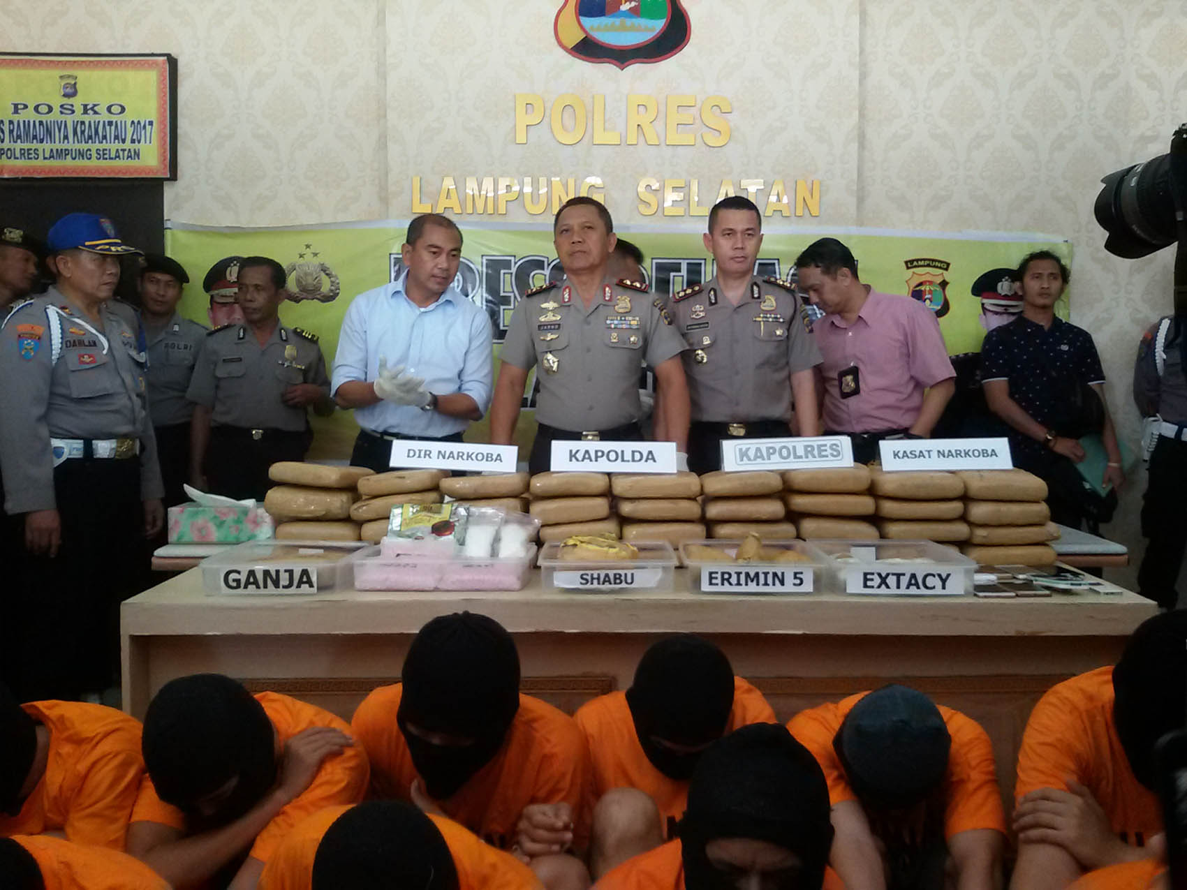 Jelang Akhir Tahun Polres Lampung Selatan Belum Temukan Penyelundupan Narkoba Dalam Jumlah Besar