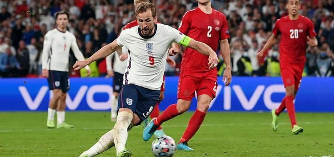 Hasil Semifinal Euro 2020 Inggris vs Denmark, The Threee Lions Unggul Berkat Gol Dramatis Harry Kane