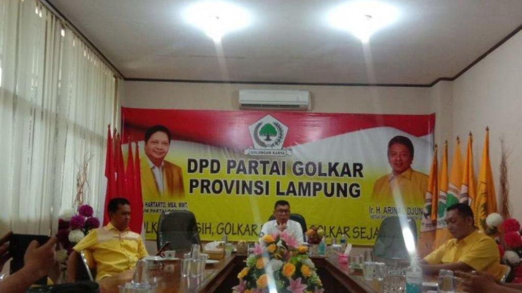 DPD I Golkar Lampung Segera Tunjuk Plt Gantikan Tony Eka Chandra di DPD II Lamsel