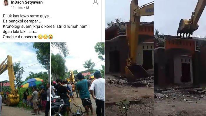 Istri Selingkuh sampai Hamil Saat Suami Kerja, Terungkap Kisah di Balik Rumah Dirobohkan Buldoser