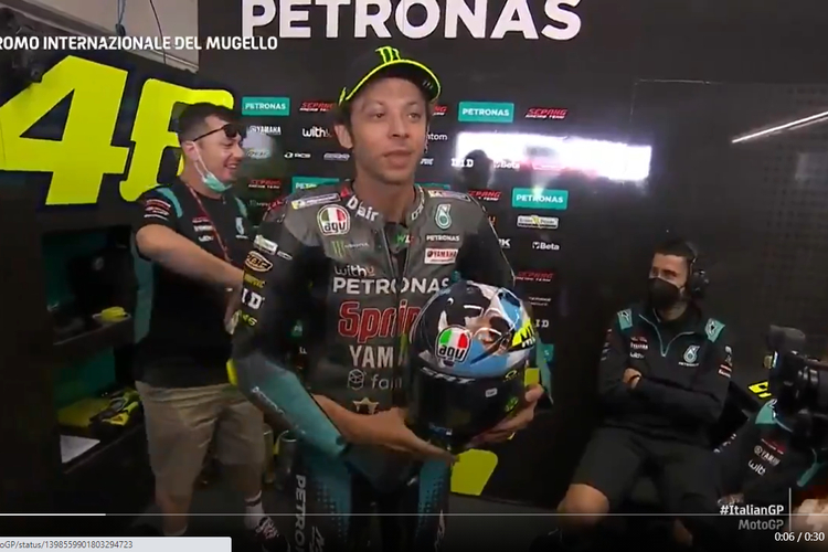 Jadwal MotoGP 2021 Trans7, Valentino Rossi Pamerkan Helm Baru