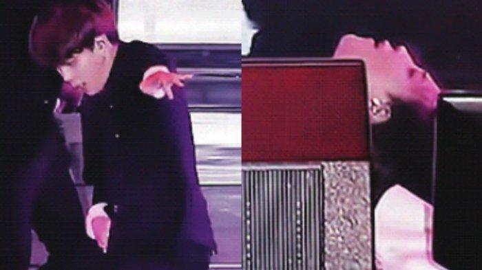 Jimin BTS Terjatuh Hingga Kepalanya Terhantam Saat Konser Part Khusus Mic Drop