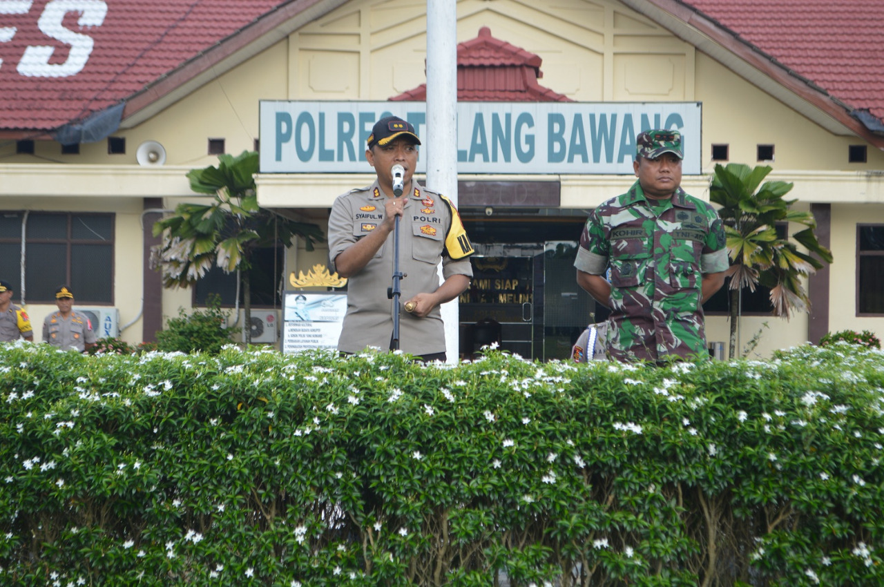 Kapolres Tulangbawang Minta Anggotanya Siaga karena Minggu Tenang Rawan Praktek Money Politik