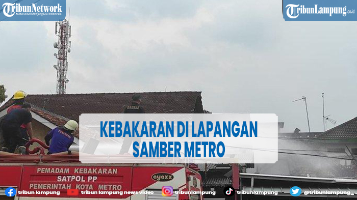 Kebakaran di Lapangan Samber Metro, 3 Damkar Diterjunkan