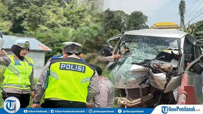 Grandmax Bermuatan Pupuk Kecelakaan di Jembatan Senyabang Sanggau, 3 Luka-luka - Tribunlampung.co.id