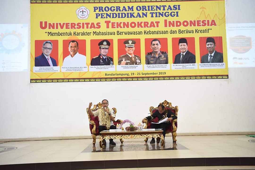 BNN Provinsi Lampung dan Universitas Teknokrat Bersinergi Cegah Penyalahgunaan Narkoba di Kampus.