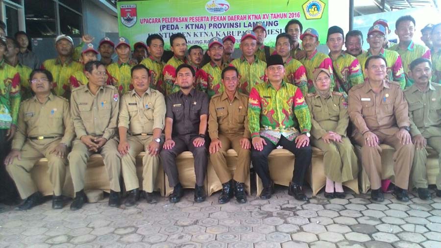 Khamamik Lepas Kontingen Mesuji Peserta Peda KTNA