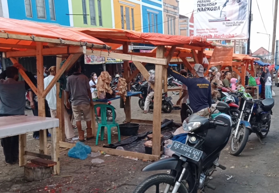 Kisah Pilu Pedagang Daging Sapi Dadakan di Tanggamus Lampung, Penjualan Turun karena Covid-19
