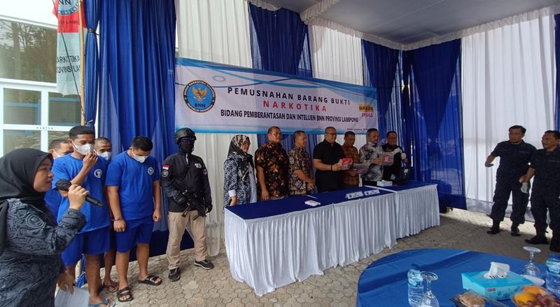 BNNP Lampung Lakukan Penyuluhan Kepada Remaja Antisipasi Peredaran Narkoba