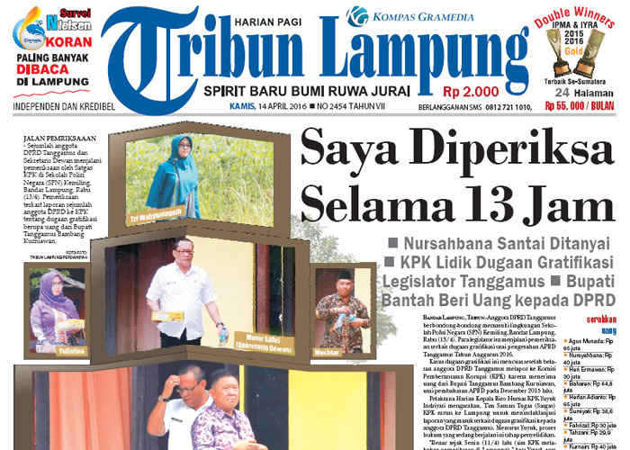 Laporkan Dugaan Gratifikasi ke KPK, Anggota DPRD Tanggamus: Saya Diperiksa Selama 13 Jam