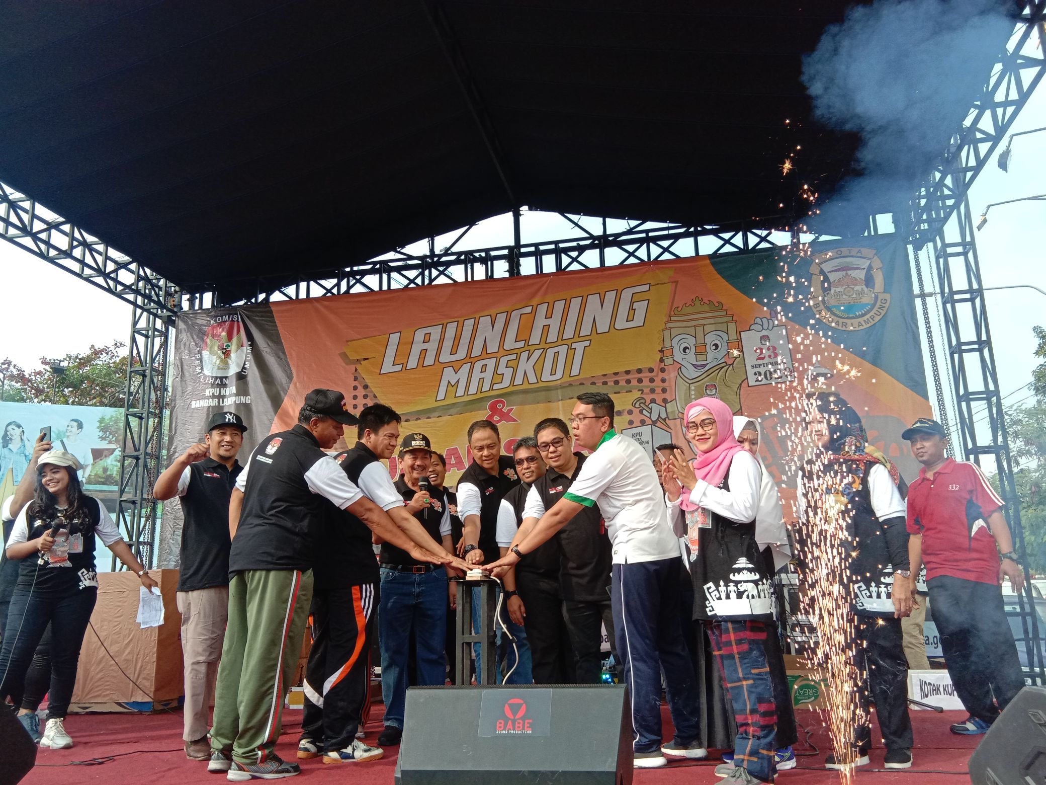 KPU Bandar Lampung Resmi Launching Jingle dan Maskot Pilkada 2020