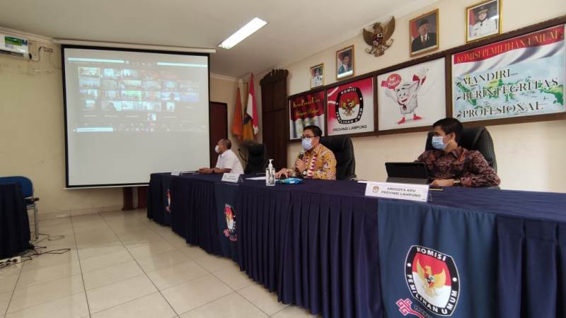 KPU Lampung Sosialisasikan Program Desa Peduli Pemilu dan Pemilihan Kepada 15 Kabupaten/Kota