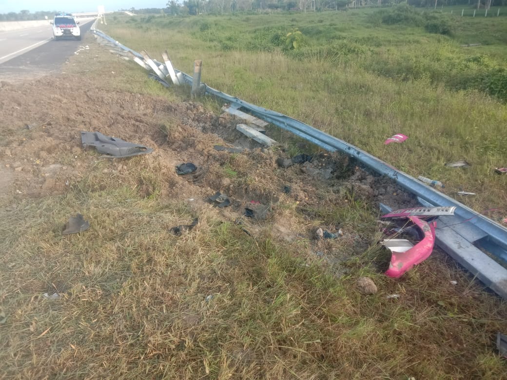 Lakalantas Maut Sebabkan Pagar Pembatas Jalan Tol Lampung Rusak Sepanjang 100 Meter