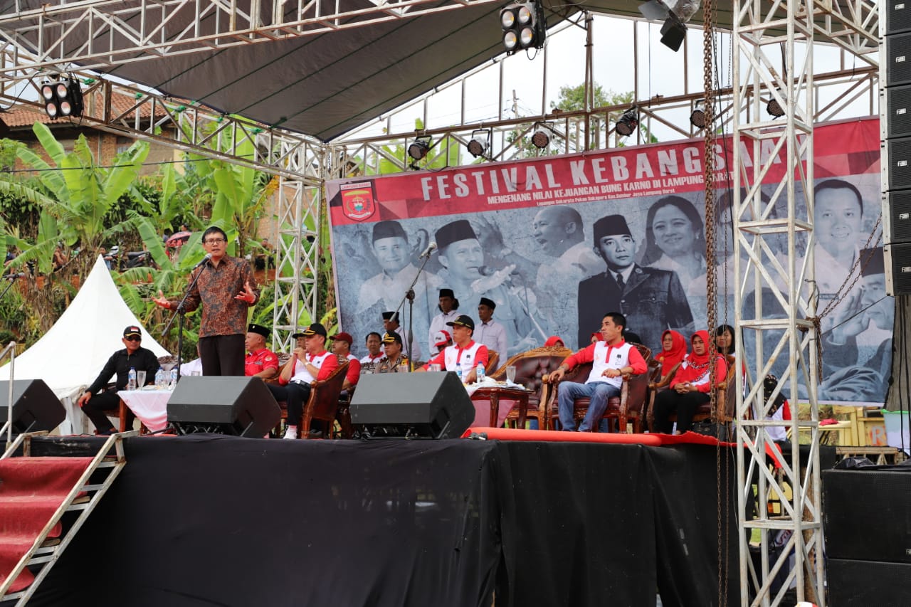 kepala BPIP Puji Pelaksanaan Festival Kebangsaan Lampung Barat