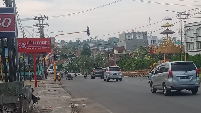 Lampu Merah di Jalan Pattimura Bandar Lampung Padam Sejak Beberapa Hari