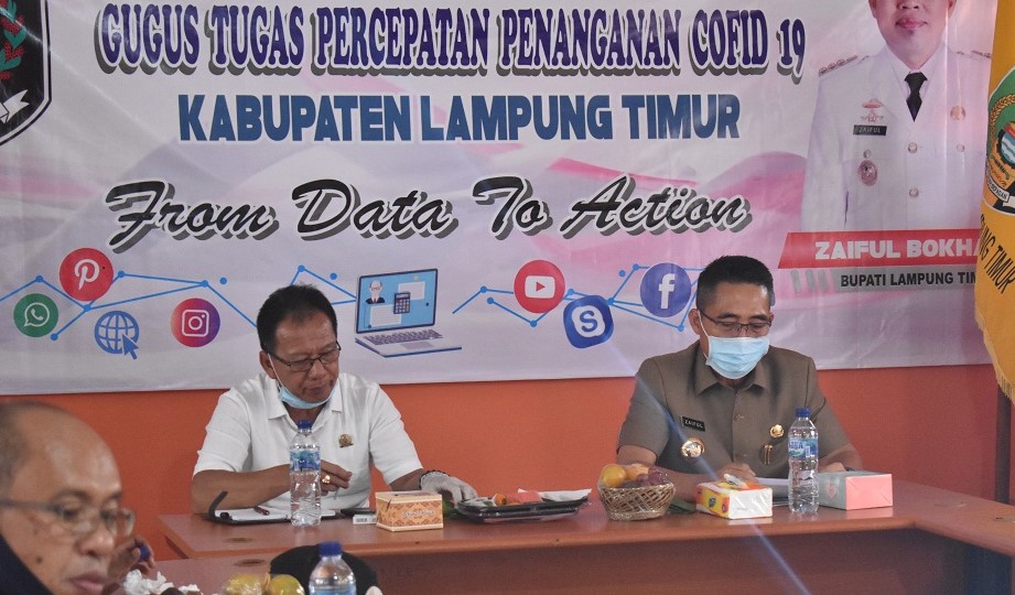 Zaiful Bokhari Terima Kunjungan dari Tim Gugus Tugas Provinsi Lampung