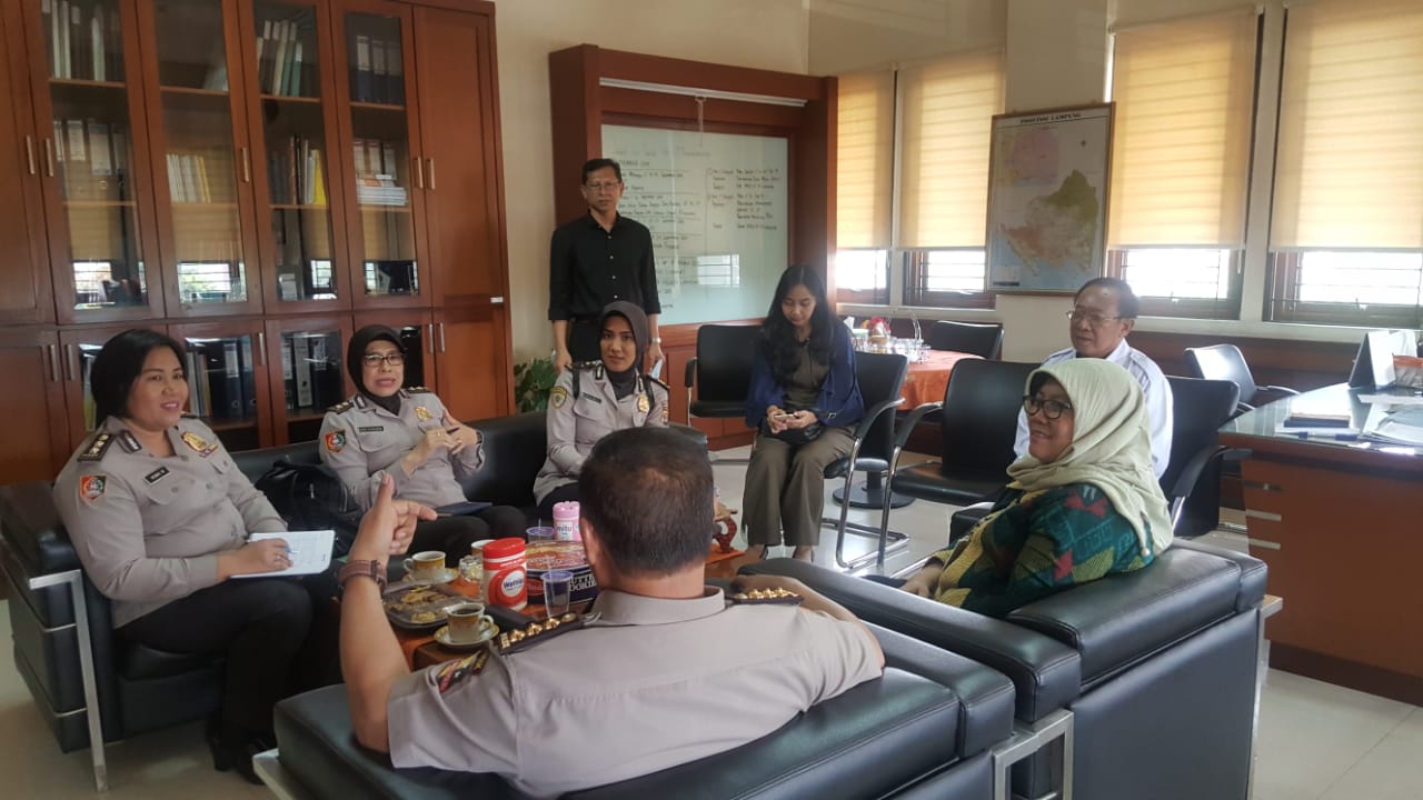 Universitas Terbuka Bandar Lampung Menerima Kunjungan Monitoring Evaluasi Beasiswa Lemdiklat Polri
