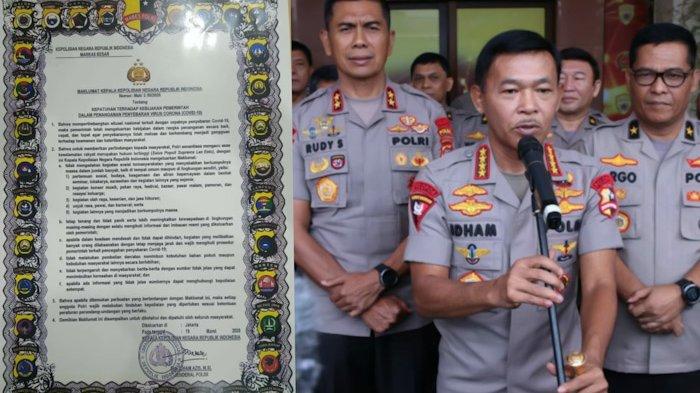 Reaksi Kapolri Lihat Warga Masih Berkumpul di Tengah Wabah Corona