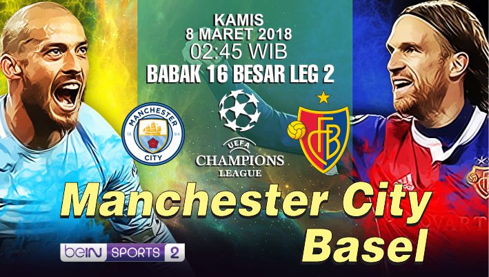 GRAFIS: Manchester City vs Basel: Main Santai di Kandang Sendiri
