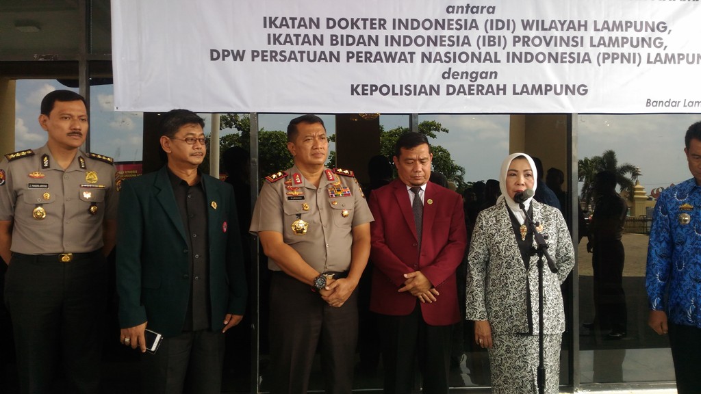 Polda Lampung Imbau Warga Sakit Saja yang Pakai Masker