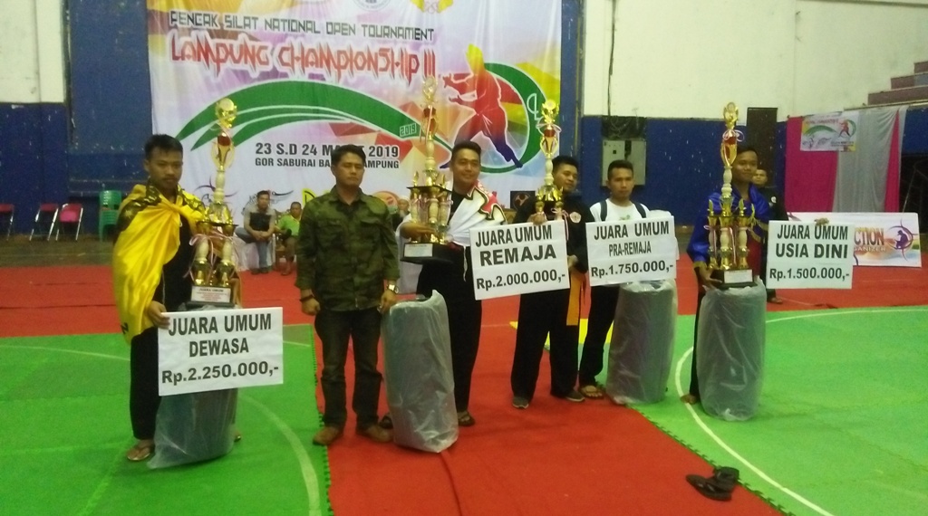 MTs Al-Fatah Natar 3 Kali Juara Umum Kejuaraan Pencak Silat