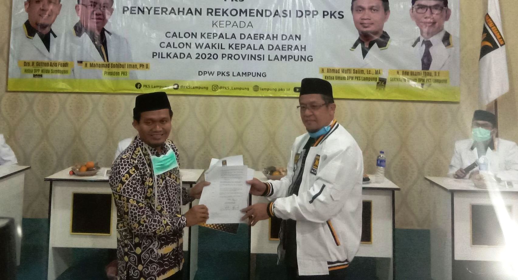 PKS Restui Mufti di Metro Sebagai Bakal Calon Wali Kota