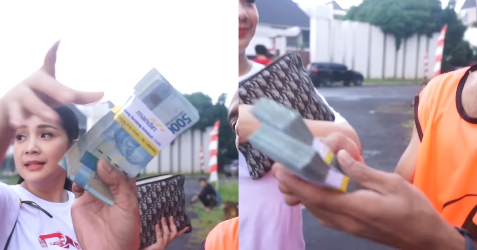 Nagita Slavina Beri Uang Jutaan Rupiah ke Karyawan yang Rayakan HUT ke 77 RI