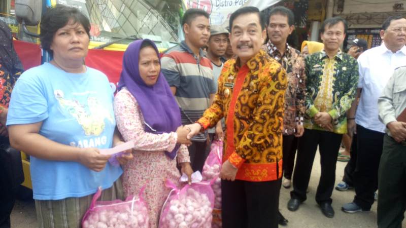 29 Ton Bawang Putih Guyur Lampung, Kementerian Pertanian Gelar Operasi Pasar di Tiga Lokasi