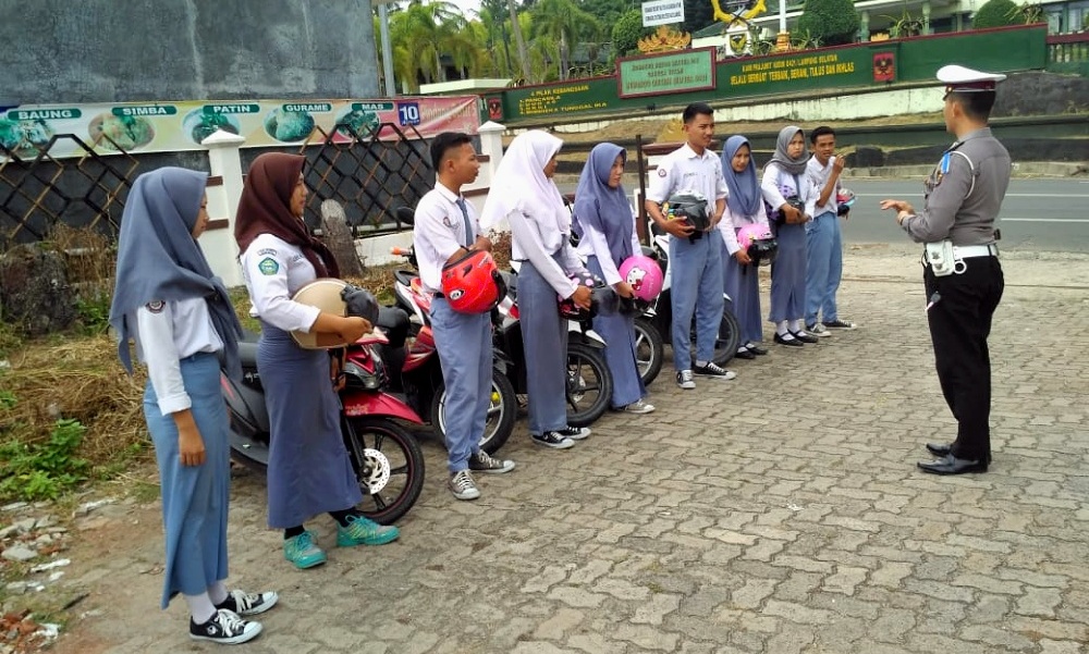 Hari Kesembilan Operasi Zebra, Polres Lampung Selatan Keluarkan 1.903 Tilang