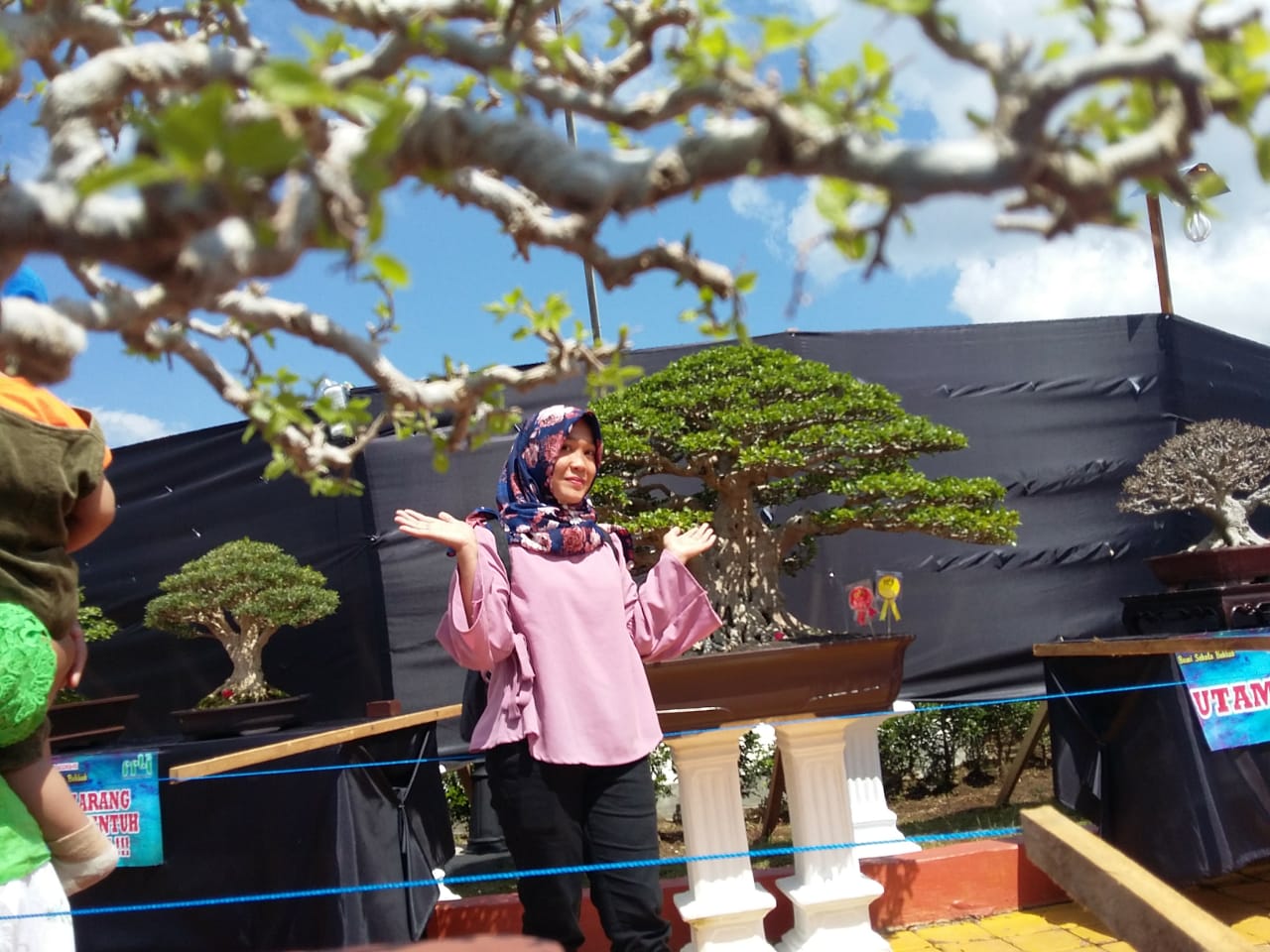 Bupati Lampung Barat Parosil Mabsus Apresiasi Pameran dan Kontes Bonsai Nasional di Kebun Raya Liwa