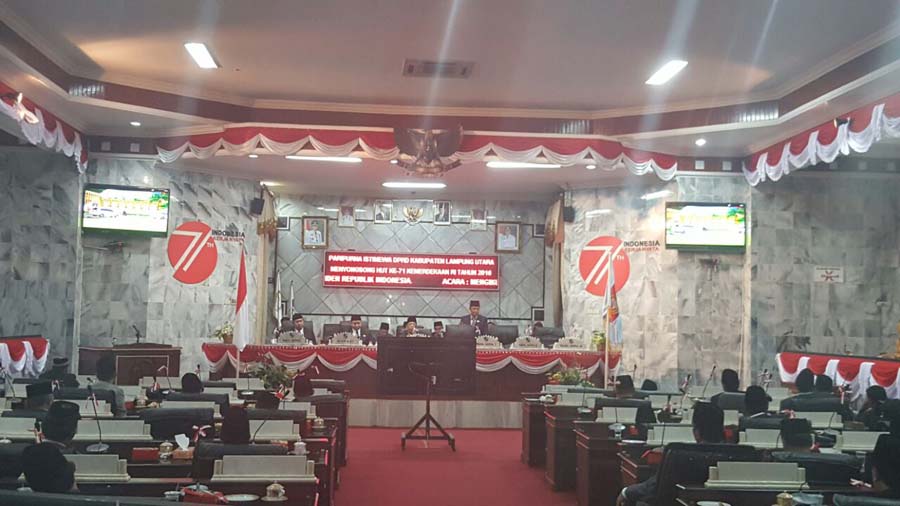 DPRD Lampura Gelar Paripurna Istimewa