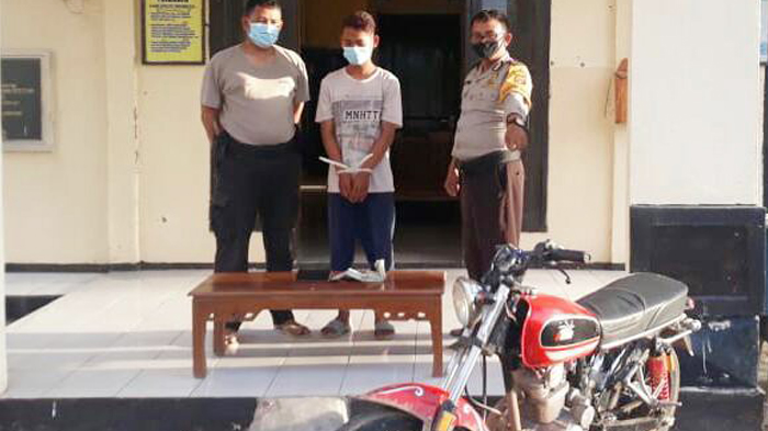 Pelaku Pencurian di Rumah Kakek 82 Tahun di Tulangbawang Terciduk Aparat Polsek Rawapitu